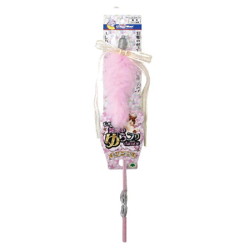 CattyMan Feline Fancy Teaser Cat Wand Toy (Girly Pink)