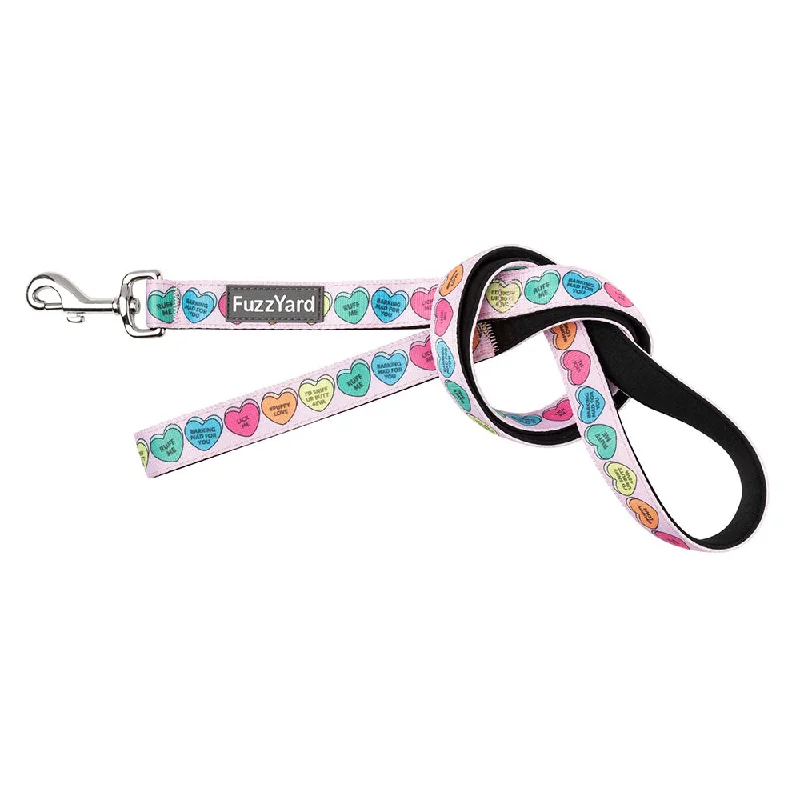 Fuzzyard Dog Lead Candy Hearts L 2.5cm x 140cm